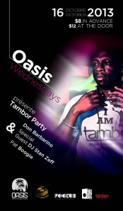 Oasis Wednesdays Tambor Party