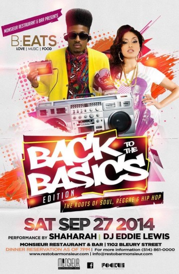 B:EATS BACK TO BASICS MONSIEUR RESTAURANT + BAR