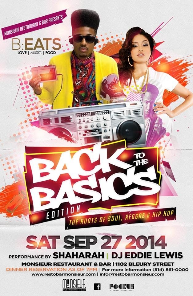 B:EATS Back to Basics Edition MONSiEUR Restaurant + Bar