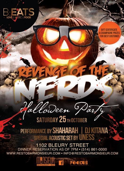 B:EATS Revenge of the Nerds Halloween Party