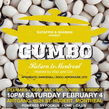 GUMBO Return to Montreal Artgang Montreal